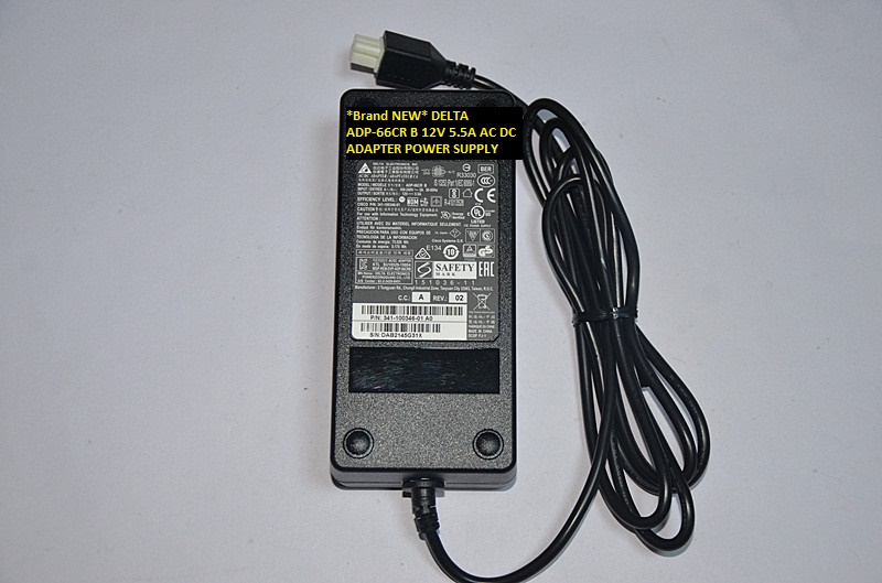 *Brand NEW*DELTA 12V 5.5A AC100-240V ADP-66CR B AC DC ADAPTER POWER SUPPLY - Click Image to Close